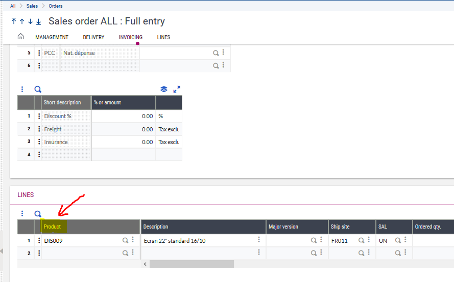 Vocabulary Function in Sage X3