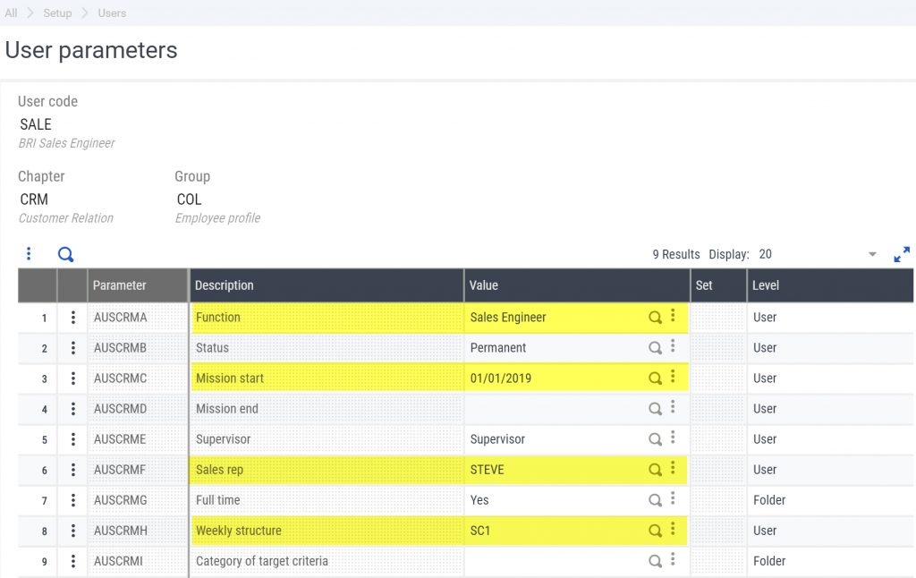 Sales Rep Access - Sage X3