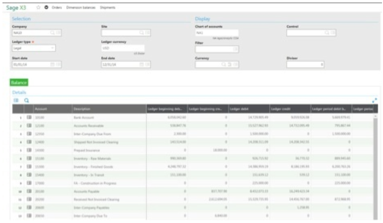 Out-of-the-Box Consolidation in Sage X3 ERP