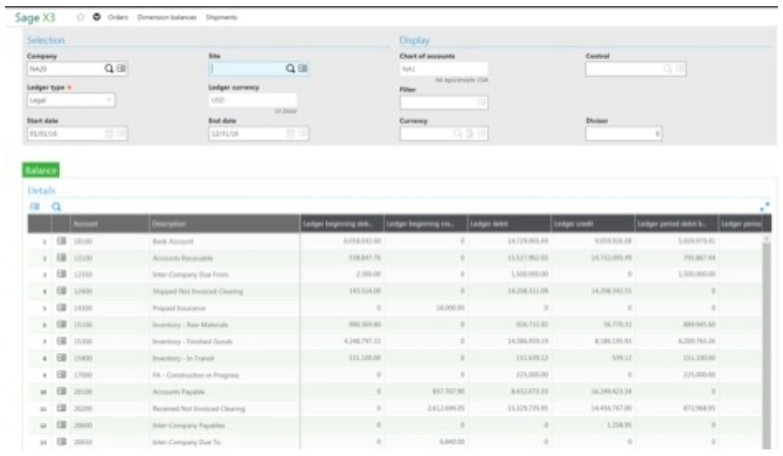 Out-of-the-Box Consolidation in Sage X3 ERP