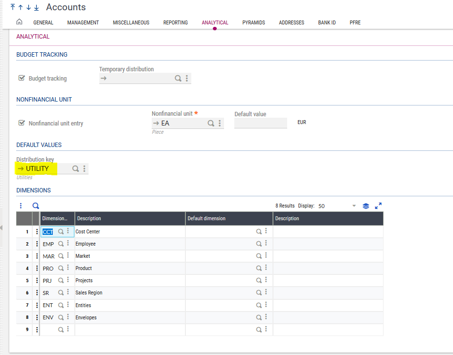 Analytical Allocation in Sage X3