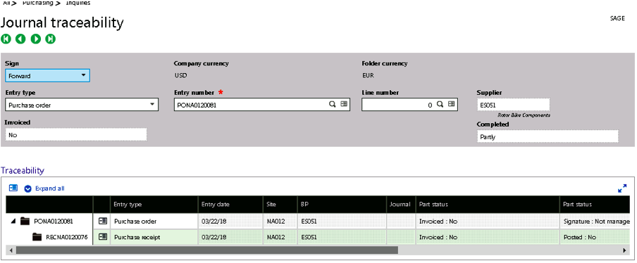 Purchase Order Suggestions in Sage X3