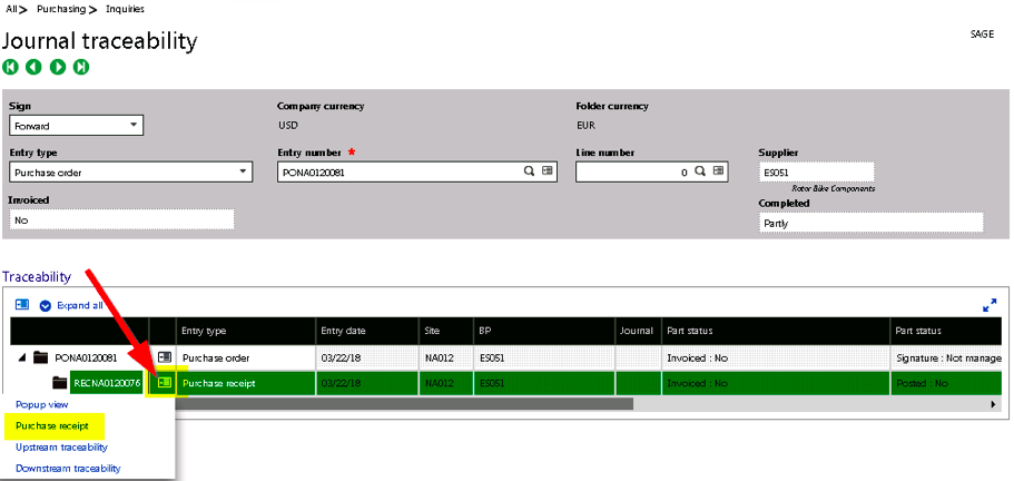 Purchase Order Suggestions in Sage X3