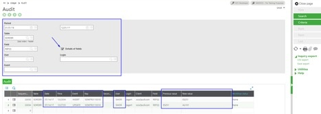 Auditing Fields in Sage X3