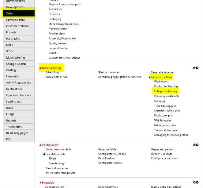 Purchase Order Suggestions in Sage X3