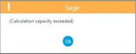 Calculation Capacity Exceeded Error in Sage X3