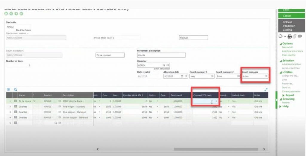 How to Perform Inventory Multi-Counting in Sage X3