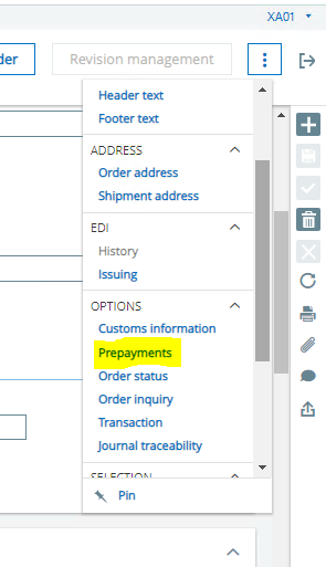 Purchasing Cycle of Sage X3