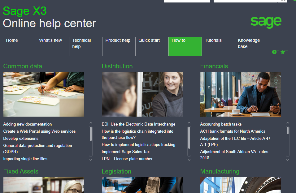 Sage x3 user guide - How to Access Sage X3 Online Documentation