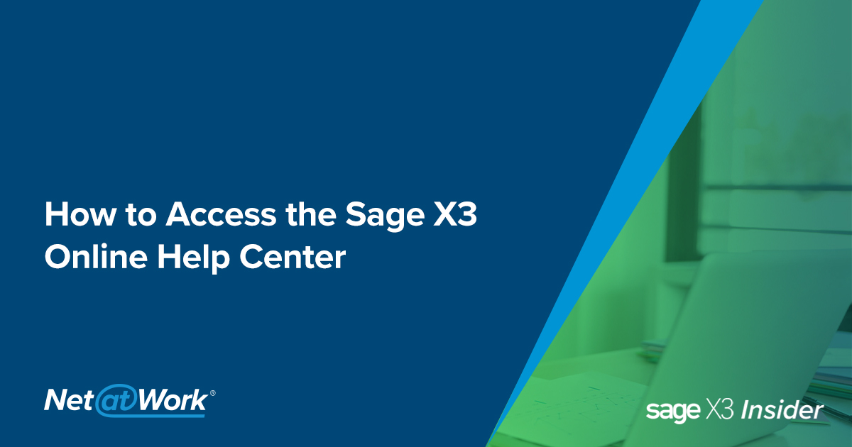 Sage X3 Documentation How to Access Sage X3 Online Documentation