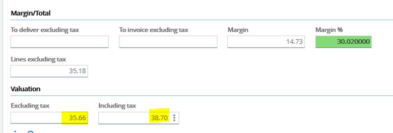 Tax Included Pricing in Sage X3