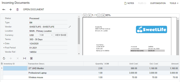 Recognizing AP Documents From PDFs