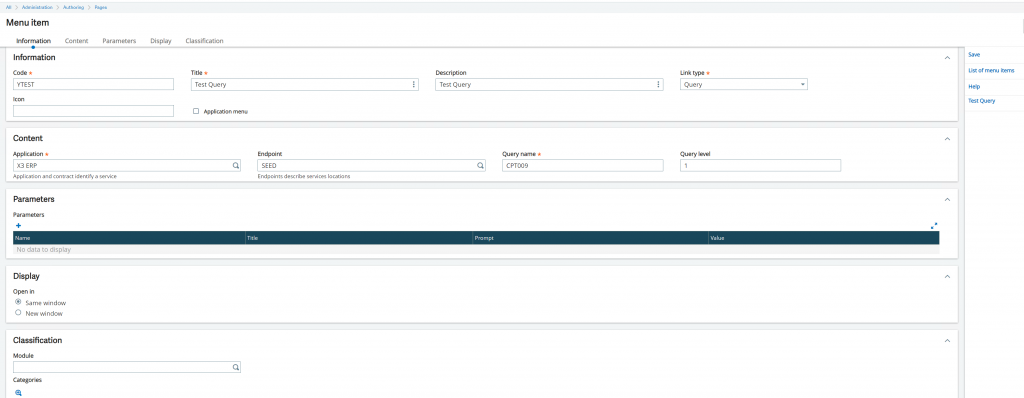 Sage X3 Query Live in Excel