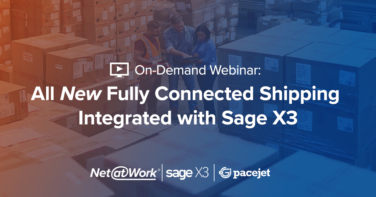 All New Fully Connected Shipping Integrated with Sage X3 ERP Software