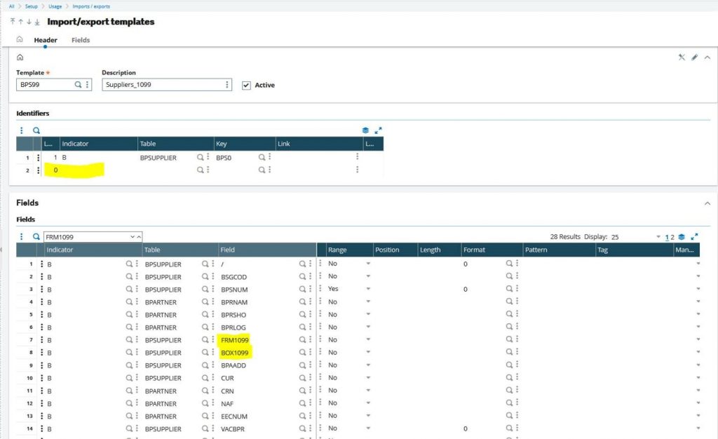 Importing Data to Update Fields in Sage X3