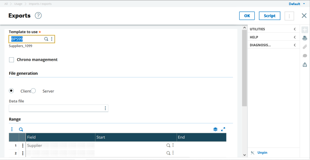 Importing Data to Update Fields in Sage X3