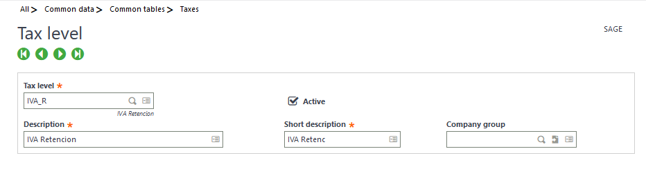 manage tax in sage x3