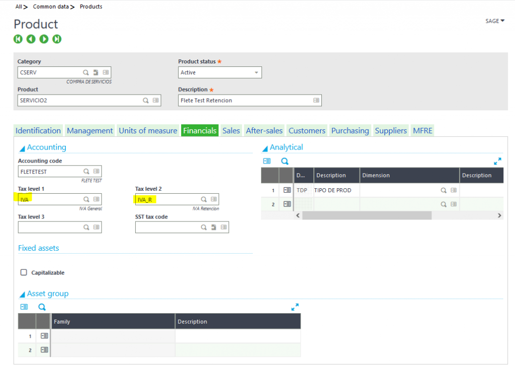 manage tax in sage x3