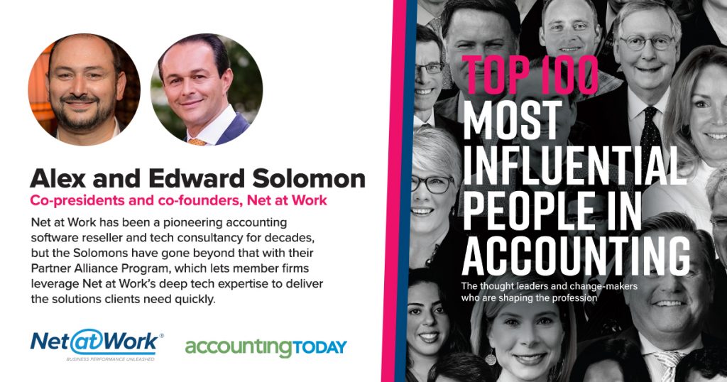 ERP and Accounting System - Net at Work Co-Presidents Named Top 100 ...