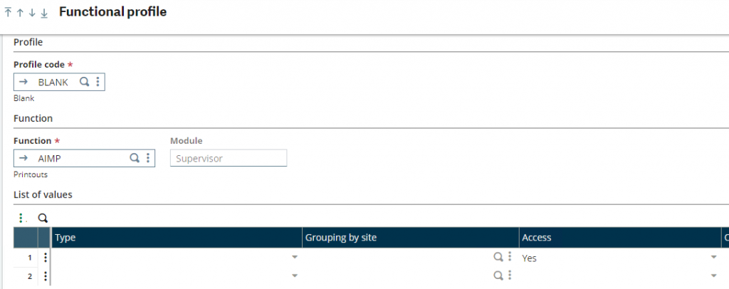 reports access sage x3