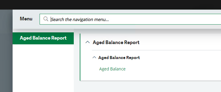reports access sage x3