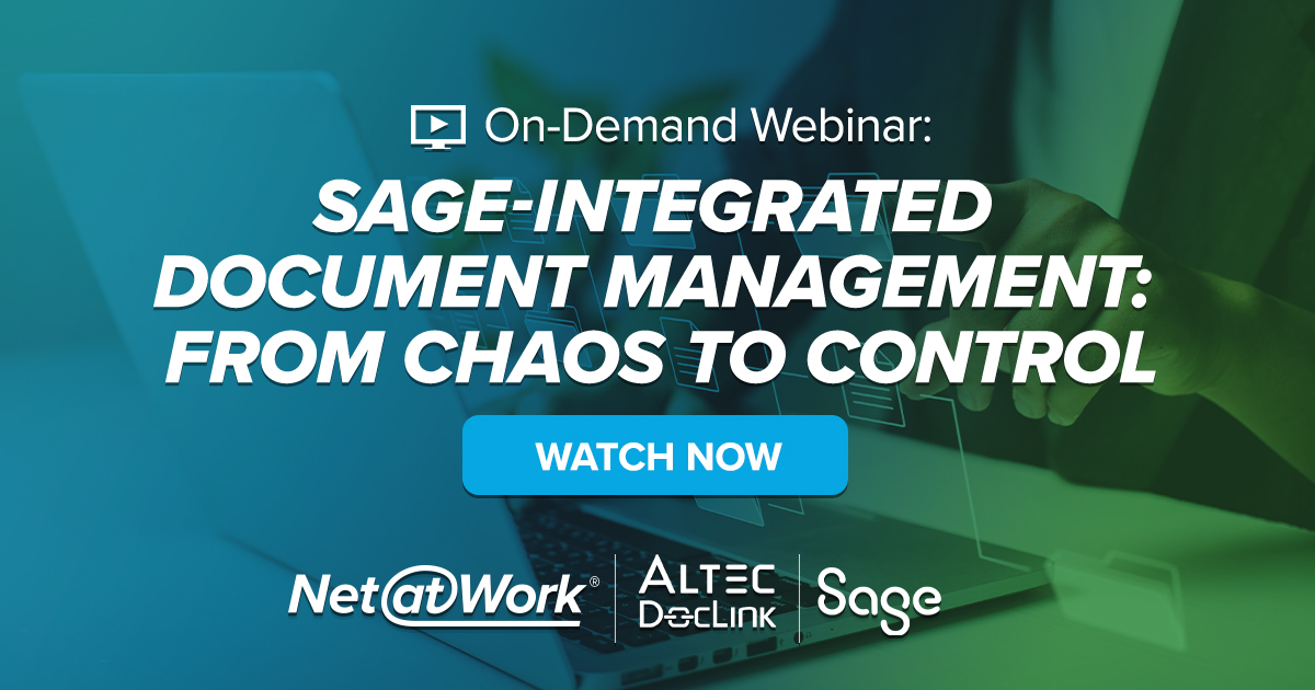 SageIntegrated Document Management From Chaos to Control
