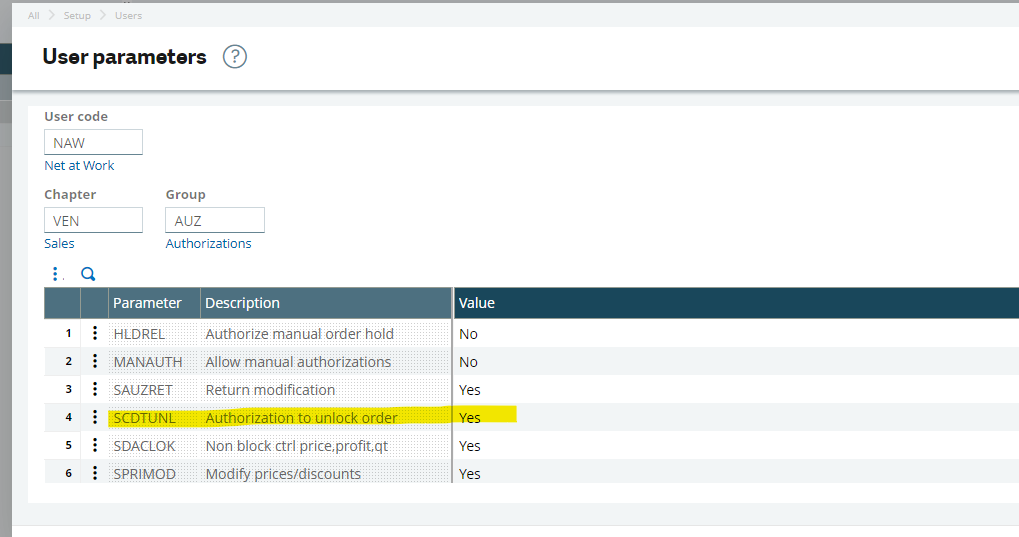 credit limit sage x3