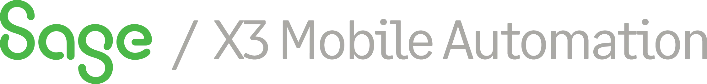 Sage X3 Mobile Automation