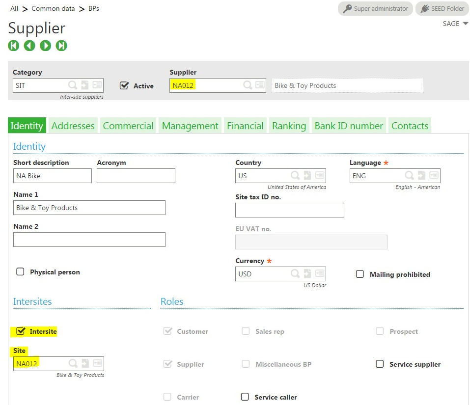 Setting Up Intercompany Transactions in Sage X3