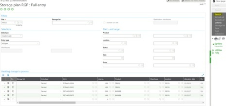 put away plan in Sage X3