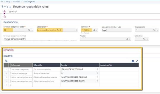 Revenue Recognition in Sage X3
