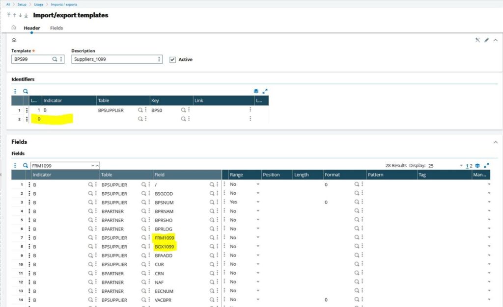 Importing Data to Update Fields in Sage X3