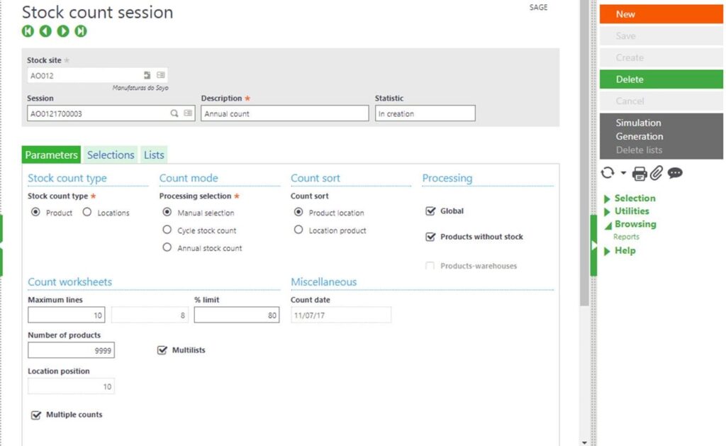 How to Perform Inventory Multi-Counting in Sage X3