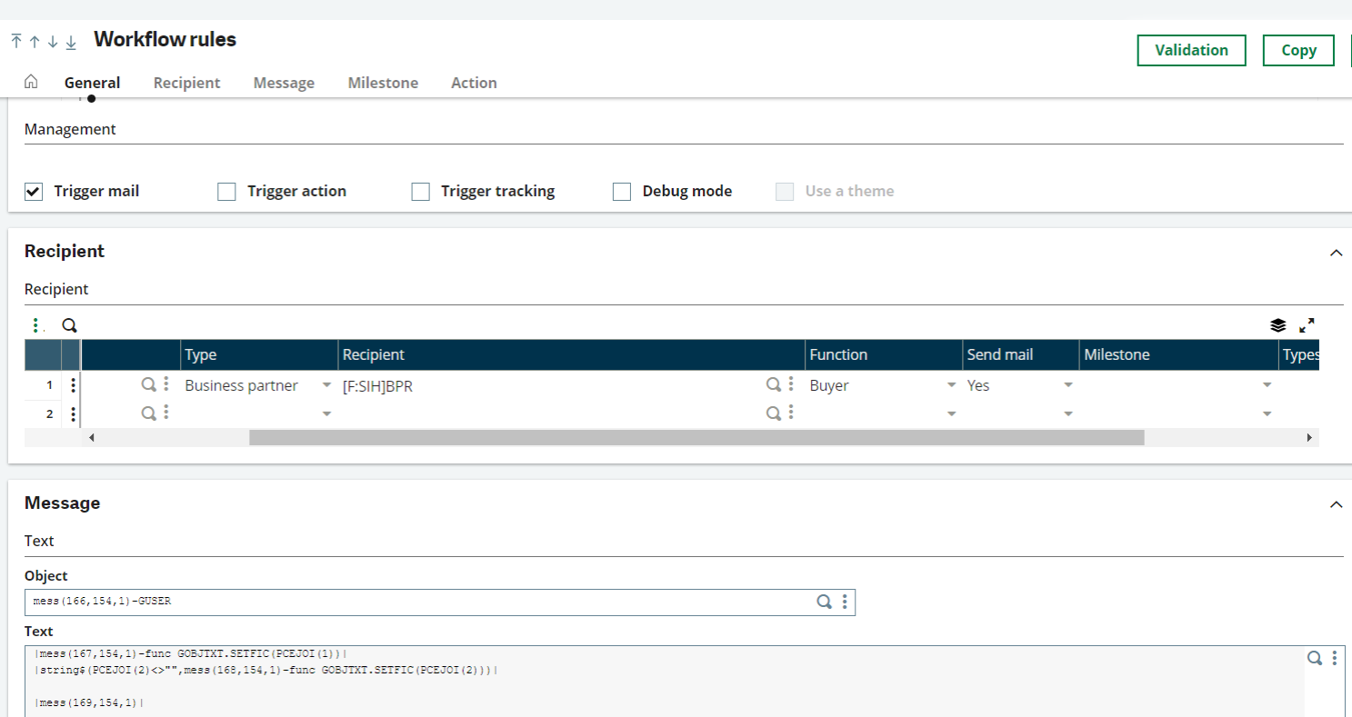 auto email documents sage x3