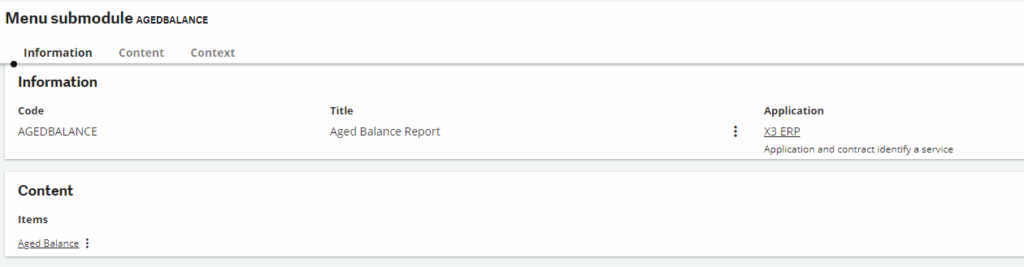 reports access sage x3