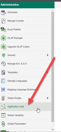 setup application links in SEI