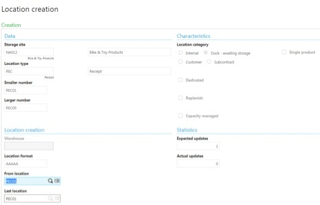 put away plan in Sage X3