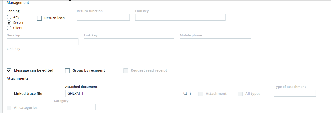 auto email documents sage x3