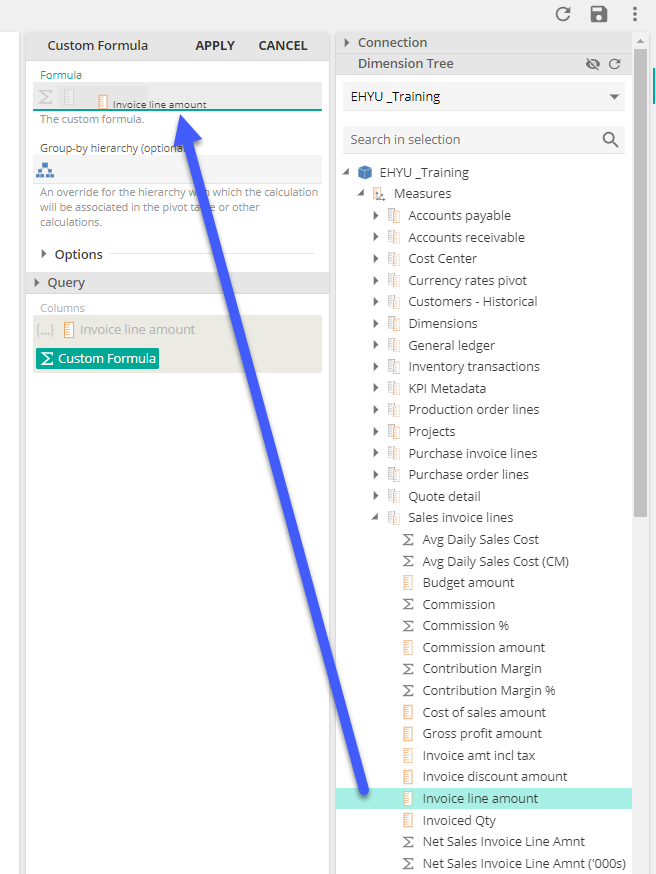 custom formula in sage x3