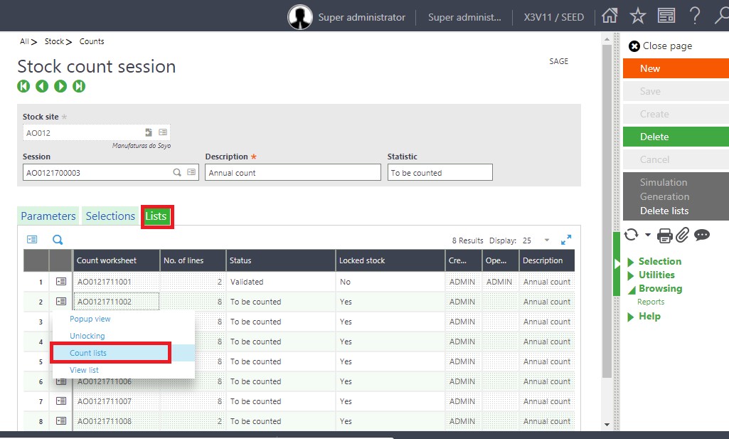 How to Perform Inventory Multi-Counting in Sage X3