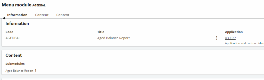 reports access sage x3