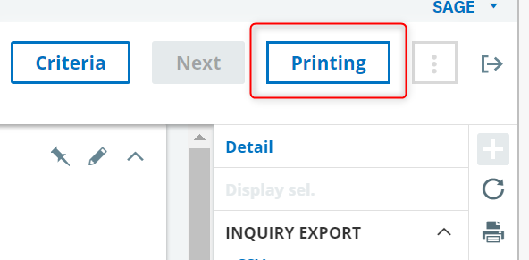 traceability report sage x3