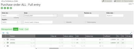 put away plan in Sage X3