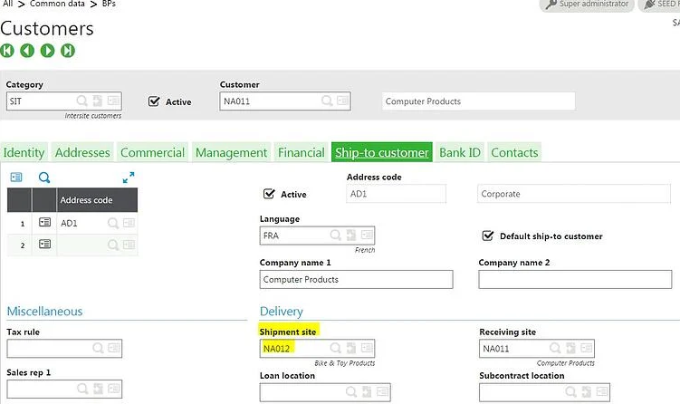 Setting Up Intercompany Transactions in Sage X3