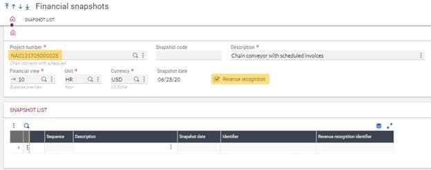 Revenue Recognition in Sage X3