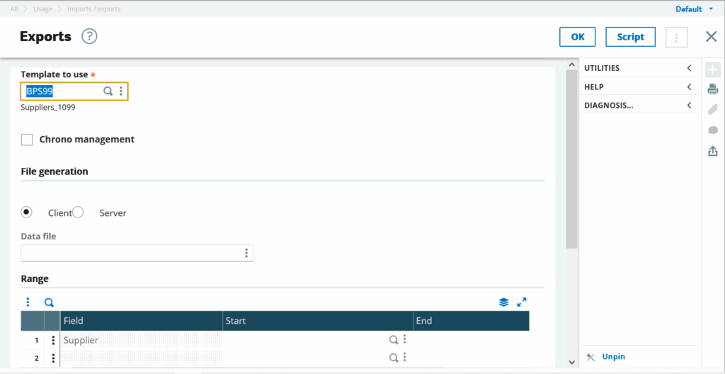 Importing Data to Update Fields in Sage X3
