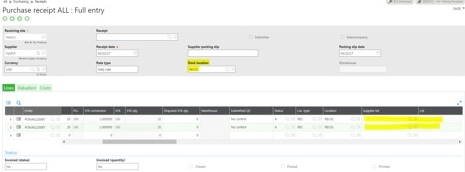 put away plan in Sage X3