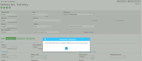 Sales Order or Shipment on Weight in Sage X3