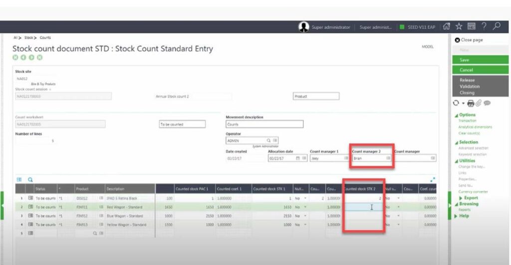 How to Perform Inventory Multi-Counting in Sage X3