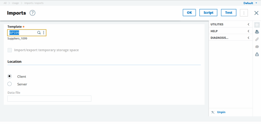 Importing Data to Update Fields in Sage X3